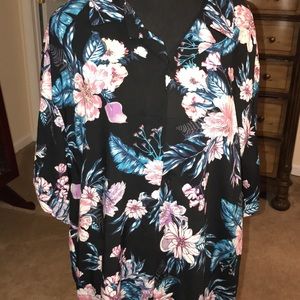 Tropical button down shirt sized 2x